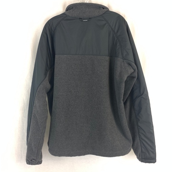 Columbia Gray Fleece Drawstring Zip Up Jacket - Picture 3 of 6